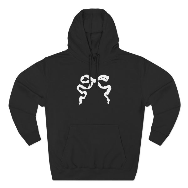 Lana Del Rey Blue Cropped Ribbon Three-panel Fleece Hoodie