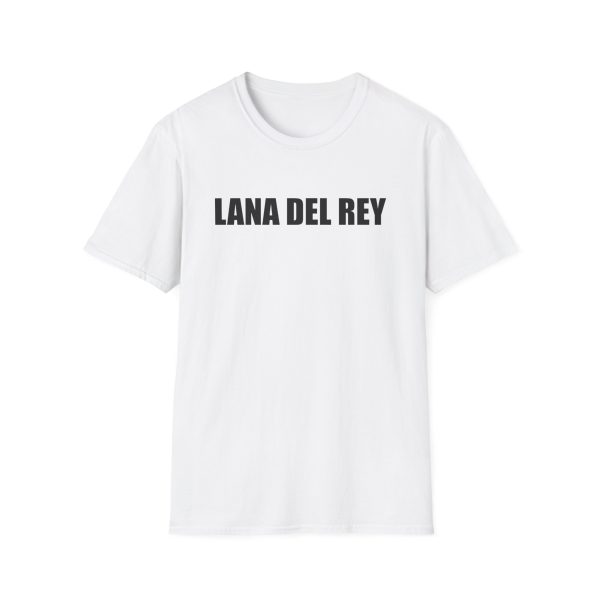 Lana Del Rey White Cropped Logo Unisex Softstyle T-shirt